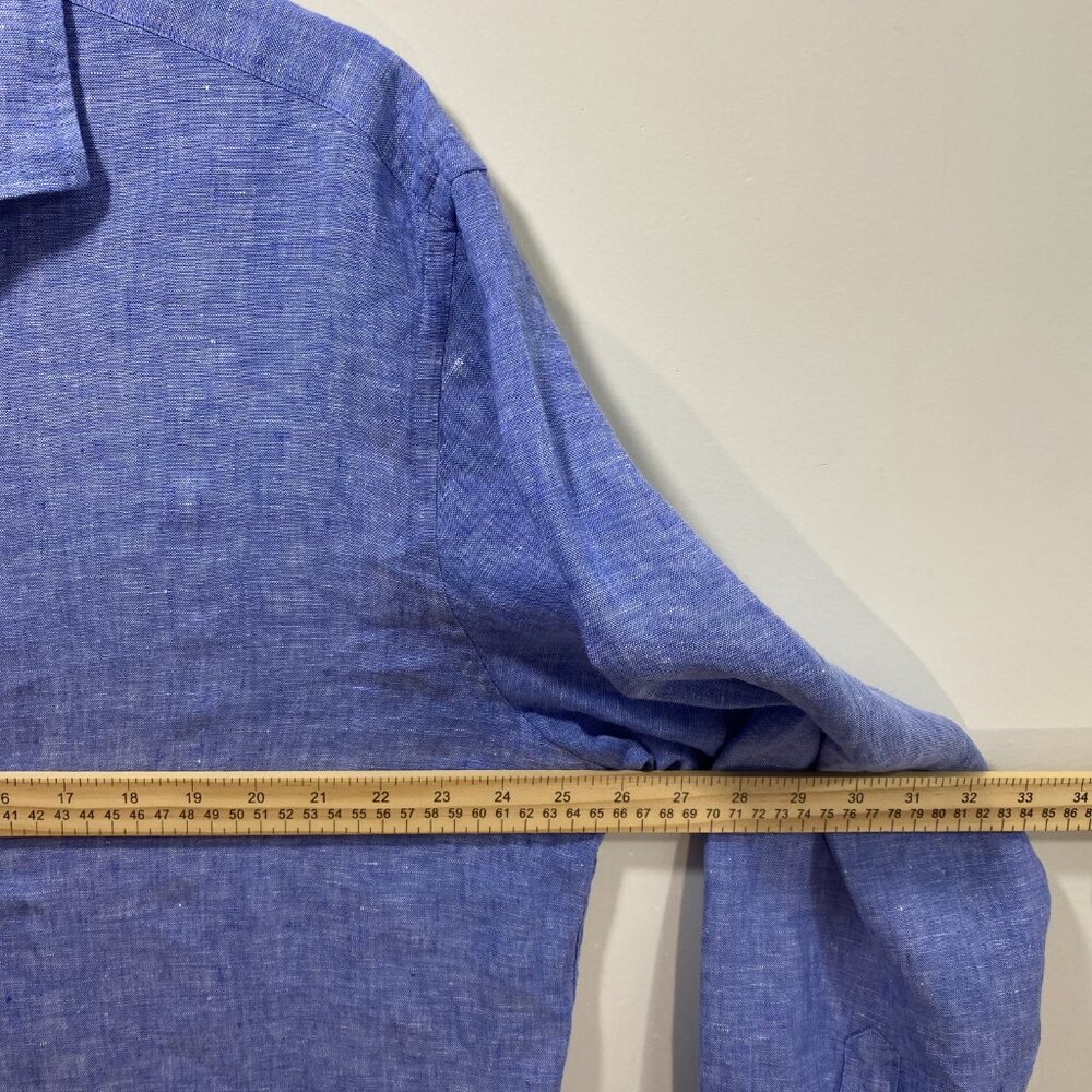 Charles Tyrwhitt Blue Casual Button Down Shirt - Picture 6 of 8